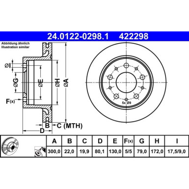 Bremsscheibe | 24.0122-0298.1