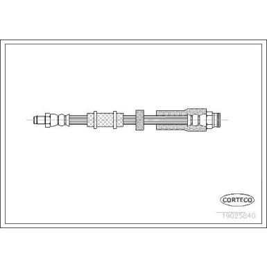 CORTECO Bremsschlauch | 19025840
