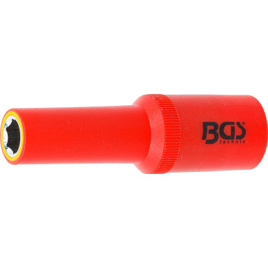 BGS VDE-Steckschlüssel-Einsatz Sechskant | Antrieb Innenvierkant 12,5 mm (1/2"""") | SW 10 mm | 72060