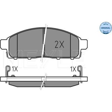 Bremsbelagsatz Mitsubishi P. L200 06- Mit Sensor | 025 245 2916/W