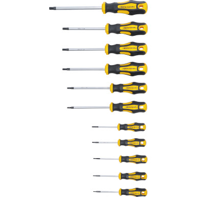 BGS Schraubendreher-Satz | T-Profil (für Torx) mit Bohrung T6 - T40 | 11-tlg | 7845