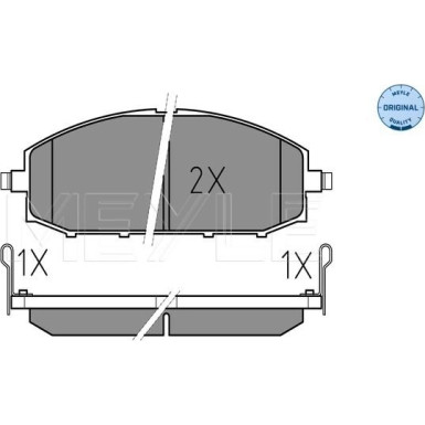 Bremsbelagsatz Nissan P. Patrol 2.8Tdi 98- Mit Sensor | 025 236 1118/W