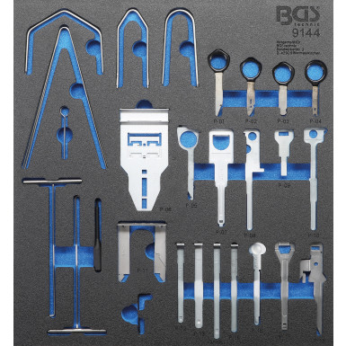 BGS Werkstattwageneinlage 2/3: Radio-Demontage-Satz | 52-tlg | 9144