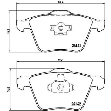 BREMBO Bremsklötze VA | VOLVO XC90 02-15 | P 86 018