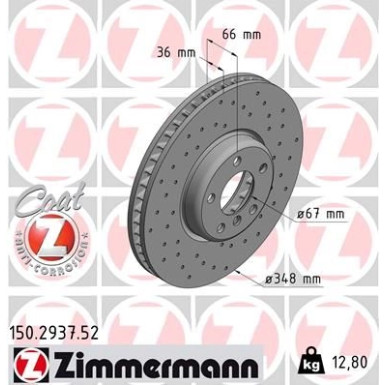 Bremsscheibe VA Sport | BMW 3,4,5,6,7,8,X3,X4,TOYOTA 16 | 150.2937.52