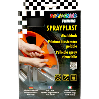 Dupli-Color Sprayplast Set schwarz seideglänzend | 388118