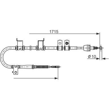 Handbremsseil | HYUNDAI i30 07-12 | 1987482907