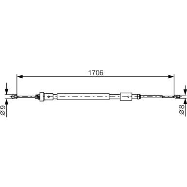 Handbremsseil | CITROEN C3,DS3 09 | 1987482316