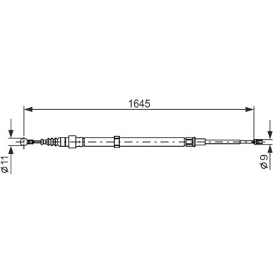 Handbremsseil | SEAT,SKODA,VW 02 | 1987482191