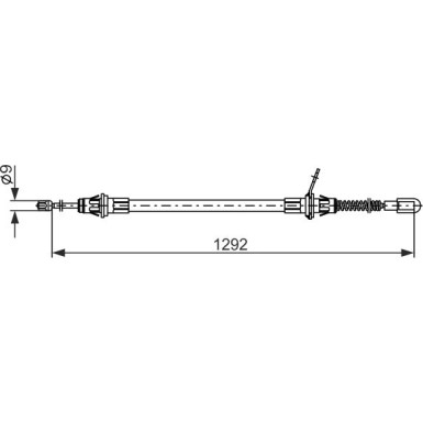 Handbremsseil | CHRYSLER Voyager 4 DODGE 99-08 | 1987482924