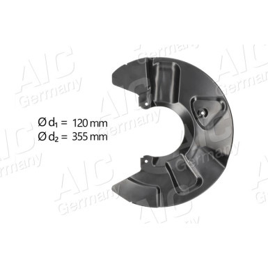 BREMSANKERBLECH V L VERZINKT D:308MM | VW TRANSPORTER T5 10,09-3,15 | 56165