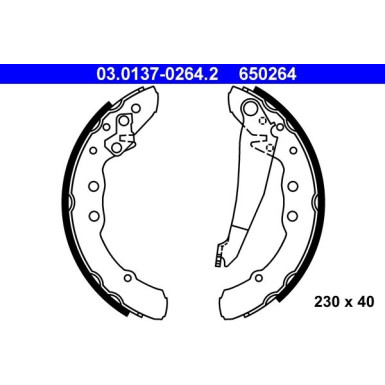 Bremsbackensatz | 03.0137-0264.2