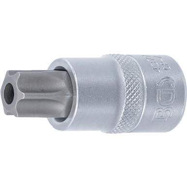 BGS Bit-Einsatz | Antrieb Innenvierkant 12,5 mm (1/2"""") | T-Profil (für Torx) mit Bohrung T70 | 4377