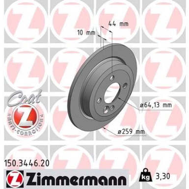 ZIMMERMANN Bremsscheibe | 150.3446.20