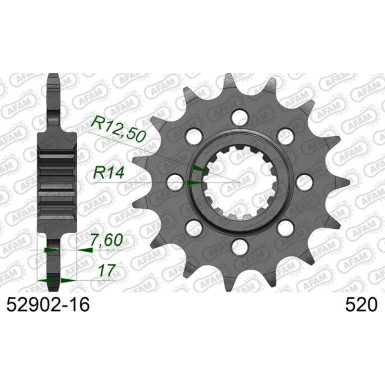 AFAM Ritzel 16 Zähne | für 520 | 52902-16