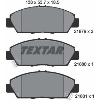 Bremsbelagsatz Honda P. Accord/Rover600 | 2187901