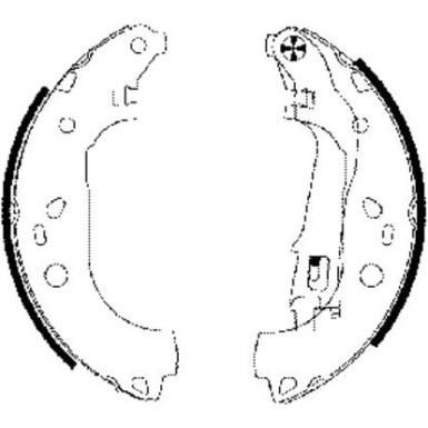 Bremsbacken Fiat Doblo 10- 228Mm | 91062000