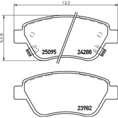 BREMBO Bremsklötze VA | OPEL Adam 12 | P 59 081