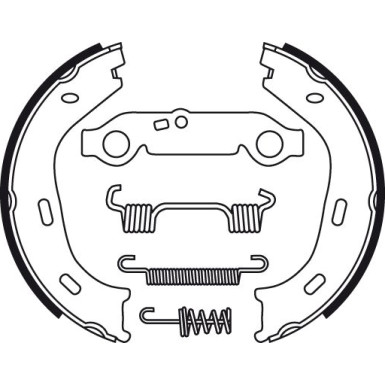 15 462 000 Bremsbacken | MERCEDES W123,W108,W116,W126 66 | GS8218