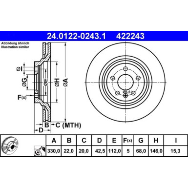 Bremsscheibe | 24.0122-0243.1