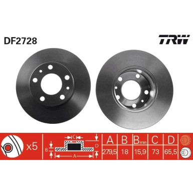 Bremsscheibe Fiat P. Ducato | DF2728