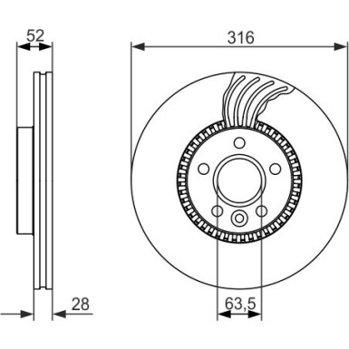 Bremsscheibe | LAND ROVER | 0 986 479 C19