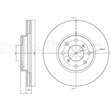 Bremsscheibe VA | OPEL Agila,SUZUKI Swift,Splash 05 | 800-908C