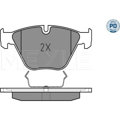 Bremsbelagsatz Bmw P. E60/61 520-525 03- Automatikgetriebe | 025 233 4720/PD