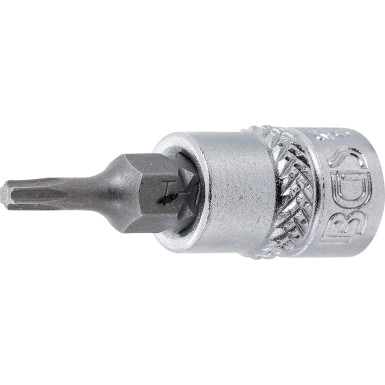 BGS Bit-Einsatz | Antrieb Innenvierkant 6,3 mm (1/4"""") | T-Profil (für Torx) T10 | 2590