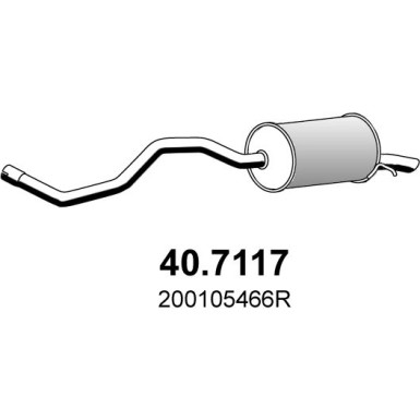 Endschalldämpfer | RENAULT Captur,Clio 12 | 40.7117