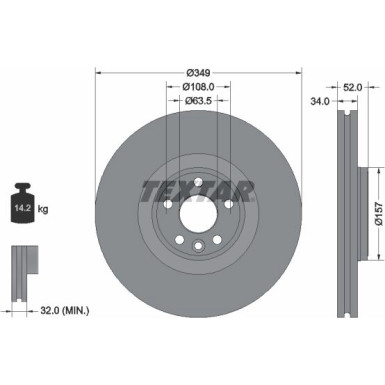 Bremsscheibe | 92301805