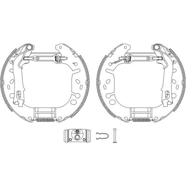 Satz Bremsbacken Fiat Grande Punto/Linea 05- (228.6X42) | 84065402