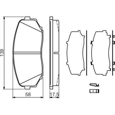 Bremsklötze | MAZDA CX-7, MPV, CX-9 | 0 986 494 375