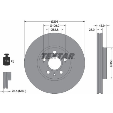 Bremsscheibe Volvo P. V90/S90 2.0 16 | 92287505