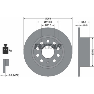 Bremsscheibe | 92306603