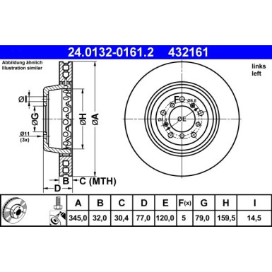 Bremsscheibe | 24.0132-0161.2