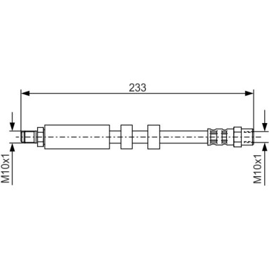 Bremsschlauch HA | AUDI 100,V8,A6 88 | 1987476418