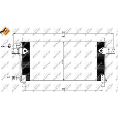 NRF Klimaanlagenkühler | 35620