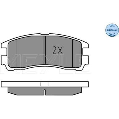 Bremsbelagsatz Mitsubishi T. Galant 92- Mit Sensor | 025 217 0615/W