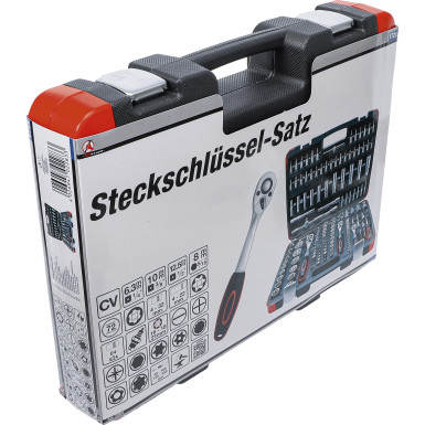 BGS Steckschlüssel-Satz | Antrieb 6,3 mm (1/4"""") / 10 mm (3/8"""") / 12,5 mm (1/2"""") | 172-tlg | 2283