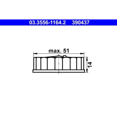 Verschluss, Bremsflüssigkeitsbeh„Lter | 03.3556-1164.2