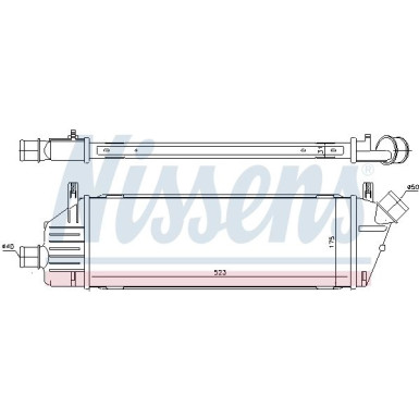 Ladeluftkühler PKW | NISSAN MICRA 1.5 D 02-10 | 96578