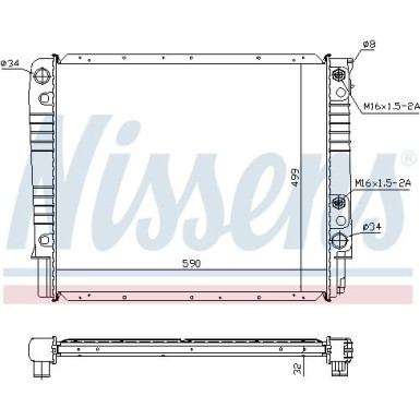 Wasserkühler PKW | VOLVO 960,S90,V90 | 65530A