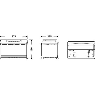 EXIDE Starterbatterie | EB740