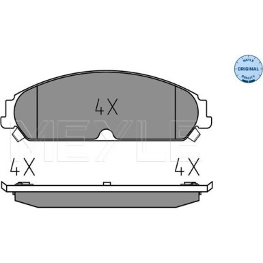 Bremsbelagsatz Chrysler P. 300C 2.7-5.7 04- Mit Sensor | 025 241 6417/W