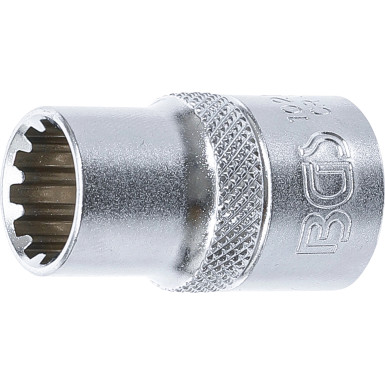 BGS Steckschlüssel-Einsatz Gear Lock | Antrieb Innenvierkant 12,5 mm (1/2"""") | SW 13 mm | 10213