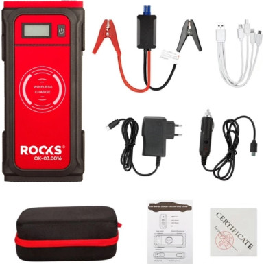 ROOKS Mini-Booster Wireless 12V, 850A – Kabellose Starthilfe