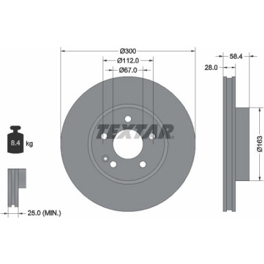 Bremsscheibe Db P.Vito 03 | 93123403