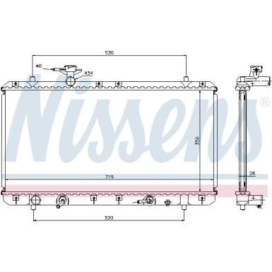 Wasserkühler PKW | SUZUKI LIANA 1,3-1,6 AUT | 64166A