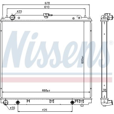 Wasserkühler PKW | NISSAN PATHFINDER 2.5 D 05 | 68717